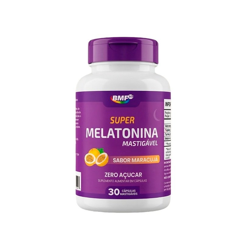 BMF Super Melatonina Mastig&aacute;vel Sabor Maracuj&aacute;